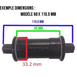 Boitier De Pédalier Sans Filetage à Double Roulement Pour Vélo -Magasin D'accessoires De Vélo boitier de pedalier sans filetage a double roulement pour velo full 3