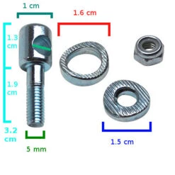 Boulon Guillotine Pour Porte Patin Vélo -Magasin D'accessoires De Vélo boulon guillotine pour porte patin velo full 4