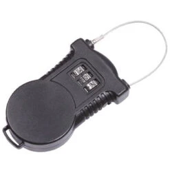 Cable 110 Cm Rétractable Fermeture Code - Sécuriser Selle Casque