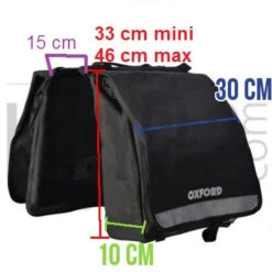 Oxford Double Sacoche Vélo Sur Porte-bagage Arrière Imperméable -Magasin D'accessoires De Vélo double sacoche velo sur porte bagage arriere impermeable full 6