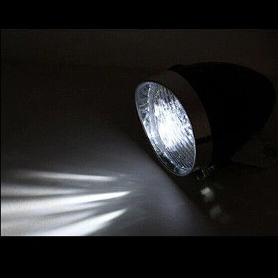 Feu Avant Vélo Vintage Sur Fourche 3 LEDs 4 Feu Avant Vélo Vintage Sur Fourche 3 LEDs – Image 2