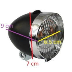 Feu Avant Vélo Vintage Sur Fourche 3 LEDs 11 Feu Avant Vélo Vintage Sur Fourche 3 LEDs -Magasin D'accessoires De Vélo feu avant velo vintage sur fourche 3 leds full 4