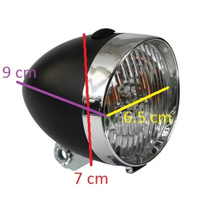 Feu Avant Vélo Vintage Sur Fourche 3 LEDs 6 Feu Avant Vélo Vintage Sur Fourche 3 LEDs – Image 4