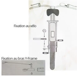 Fixation Lollypop Sur Axe De Vélo Et Bras De Remorque Y-Frame -Magasin D'accessoires De Vélo fixation lollypop sur axe de velo et bras de remorque y frame full 3