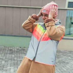 Gilet Réfléchissant Multicolore Pour Femmes Darkflow Go Fluo -Magasin D'accessoires De Vélo gilet reflechissant multicolore pour femmes darkflow go fluo full 4