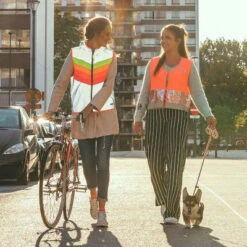 Gilet Réfléchissant Multicolore Pour Femmes Darkflow Go Fluo -Magasin D'accessoires De Vélo gilet reflechissant multicolore pour femmes darkflow go fluo full 6