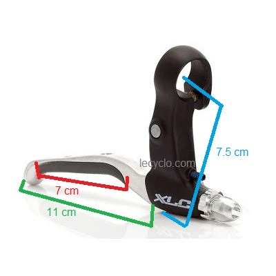 XLC Leviers De Frein De Vélo Revêtement Caoutchouc - La Paire 5 XLC Leviers De Frein De Vélo Revêtement Caoutchouc - La Paire – Image 3