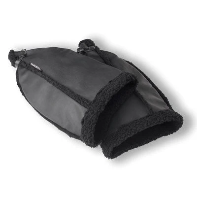 Manchons Basil Noirs En Cuir Végétal Sur Guidon Vélo 3 Manchons Basil Noirs En Cuir Végétal Sur Guidon Vélo