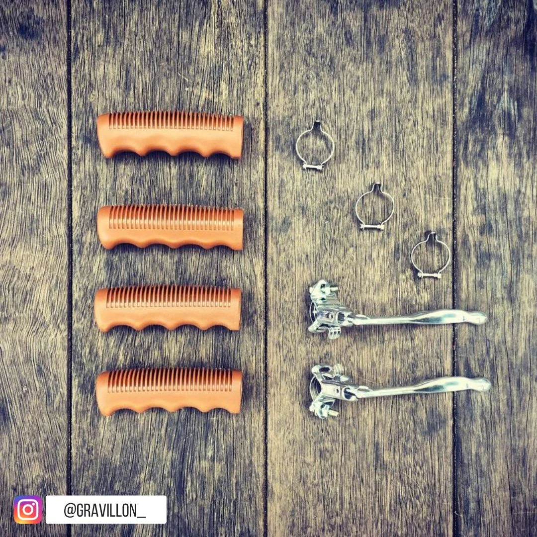 Poignées De Frein Vélo Classique Acier - La Paire 7 Poignées De Frein Vélo Classique Acier - La Paire – Image 5