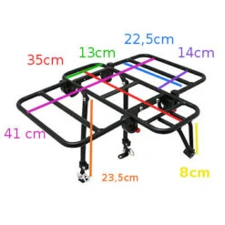 Porte-bagages Vélo Avant à Plateforme Avec Côtés Rabattables -Magasin D'accessoires De Vélo porte bagages velo avant a plateforme avec cotes rabattables full 5