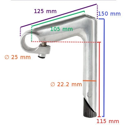 Potence Plongeur Vélo De Route Et Fixie 4 Potence Plongeur Vélo De Route Et Fixie – Image 2