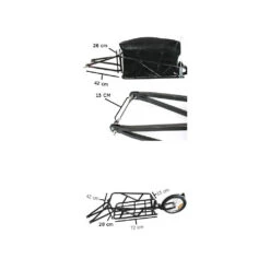 Remorque Vélo Mono Roue Avec Amortisseur 11 Remorque Vélo Mono Roue Avec Amortisseur -Magasin D'accessoires De Vélo remorque velo mono roue avec amortisseur full 2
