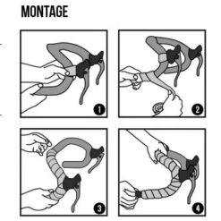 Bike Ribbon Ruban Pour Cintre De Vélo Cork Plus Uni Noir - BikeRibbon -Magasin D'accessoires De Vélo ruban pour cintre de velo cork plus uni noir bikeribbon full 5