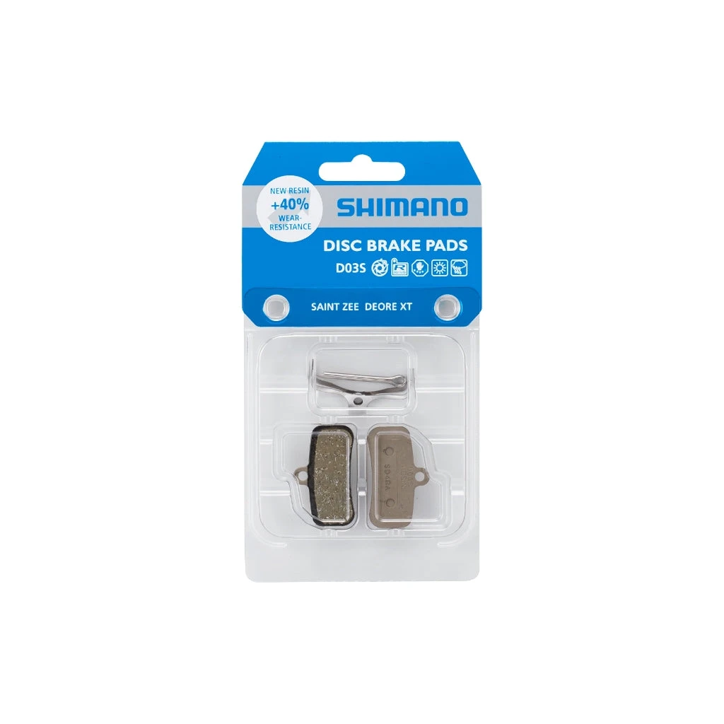 Plaquettes Frein à Disque Vélo En Résine D03S-RX Shimano 4 Plaquettes Frein à Disque Vélo En Résine D03S-RX Shimano – Image 2