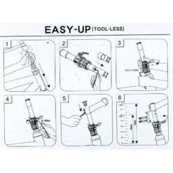 Tube Aheadset à Réglage Rapide En Hauteur Easy Up Satori -Magasin D'accessoires De Vélo tube aheadset a reglage rapide en hauteur easy up satori full 4